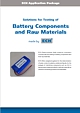Application Package für Batterie-Komponenten und Rohmaterialien